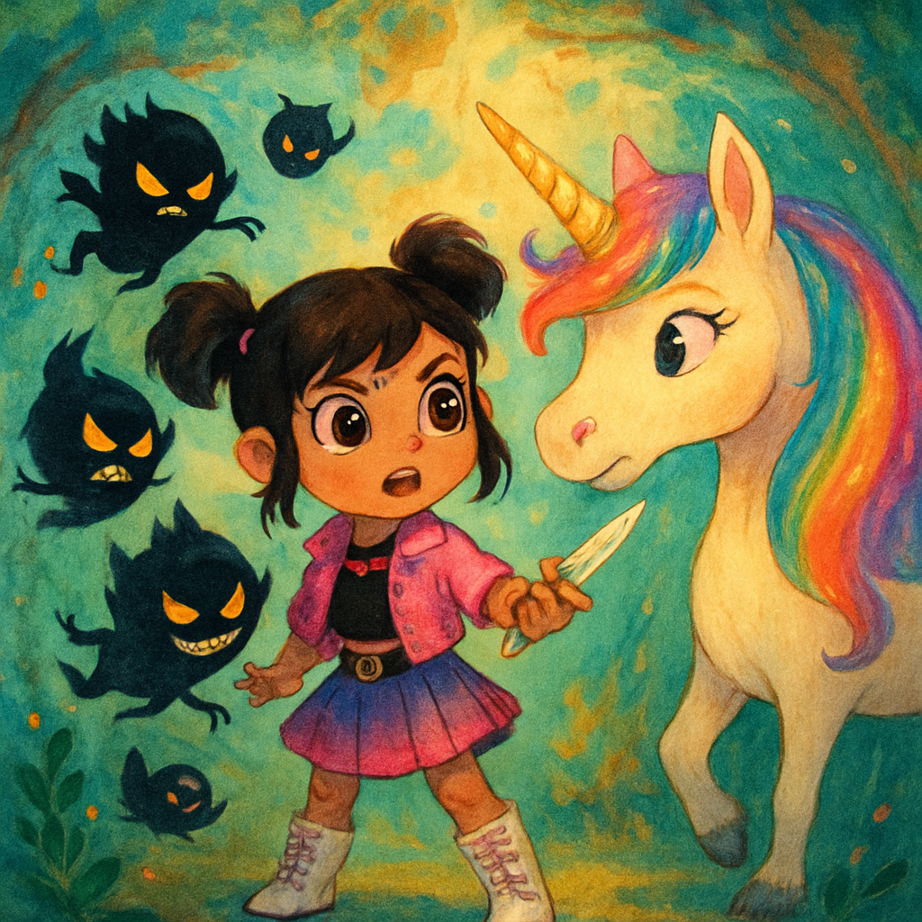 @Sephira and @Luna confronting the Shadow Sprites.