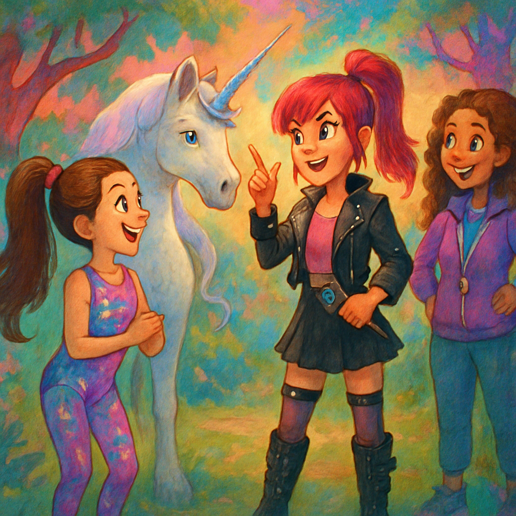 Kara, the Kpop-inspired demon hunter, explaining the quest to Sephira.