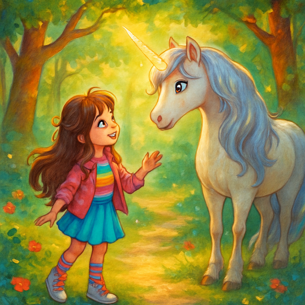 @Sephira meeting @Luna in a sunlit forest clearing.