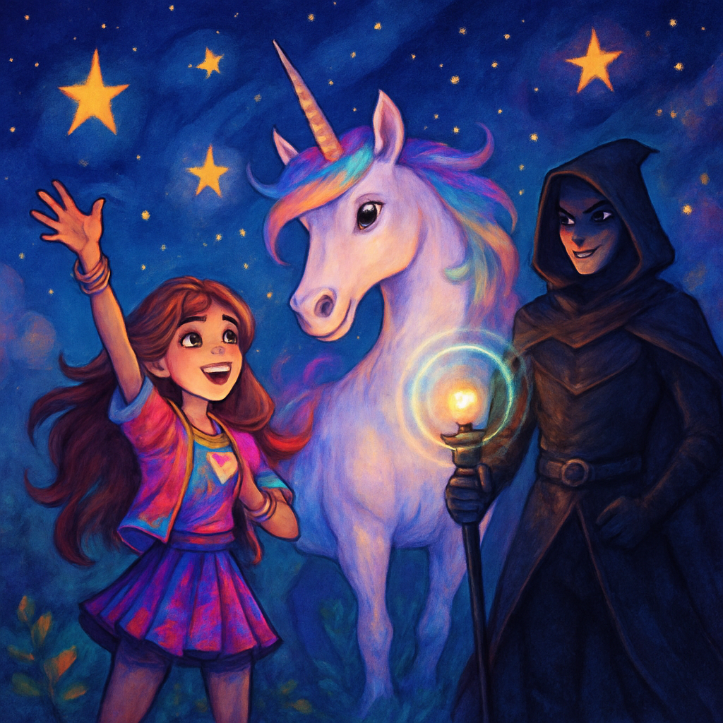 @Sephira, @Luna, and @Shadow celebrating under the stars.