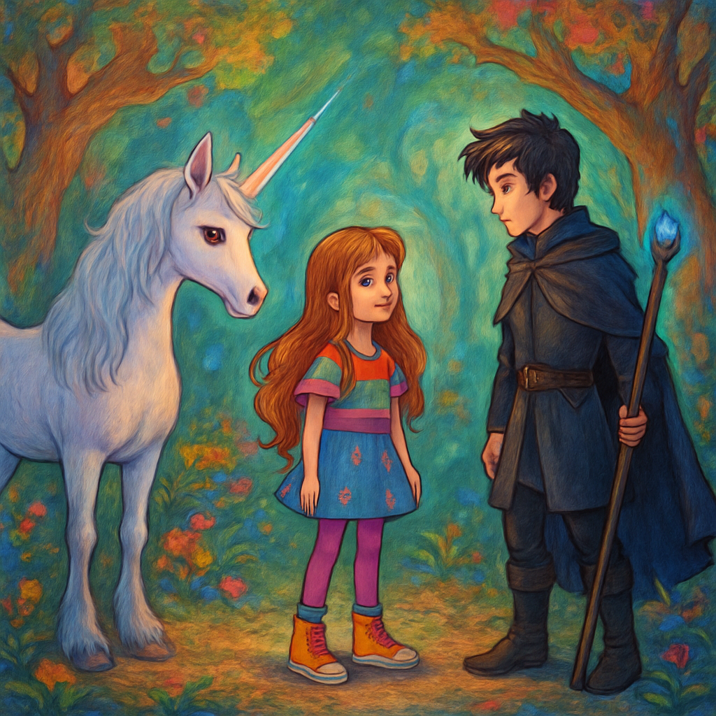 @Luna and @Sephira meeting @Kai in a mystical forest.