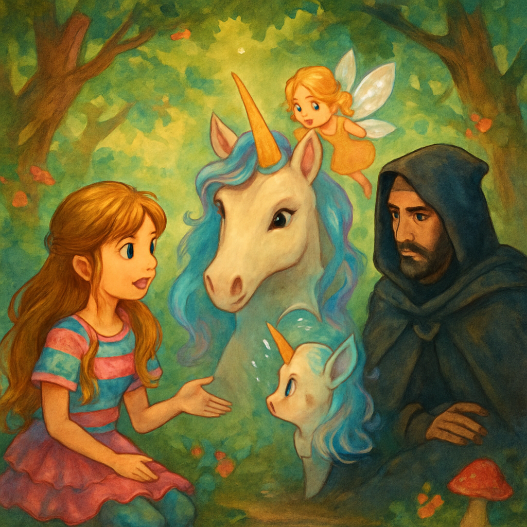 Sephira, @Luna, and @Melody discussing their plan in the forest.