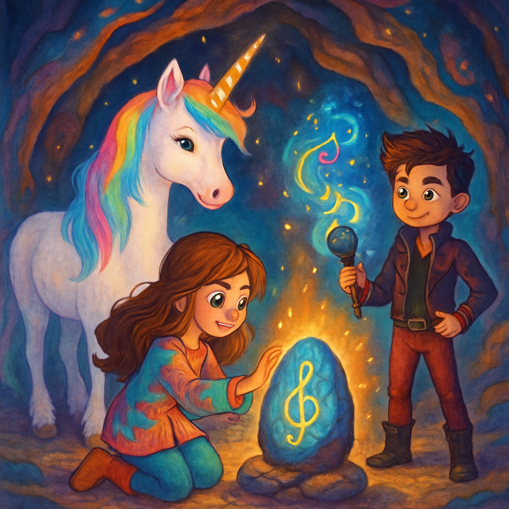 @Sephira touching the Melody Stone in the Cave of Echoes.